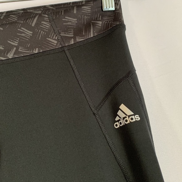 Adidas Climalite Black & Grey Athletic Leggings - Picture 4 of 10